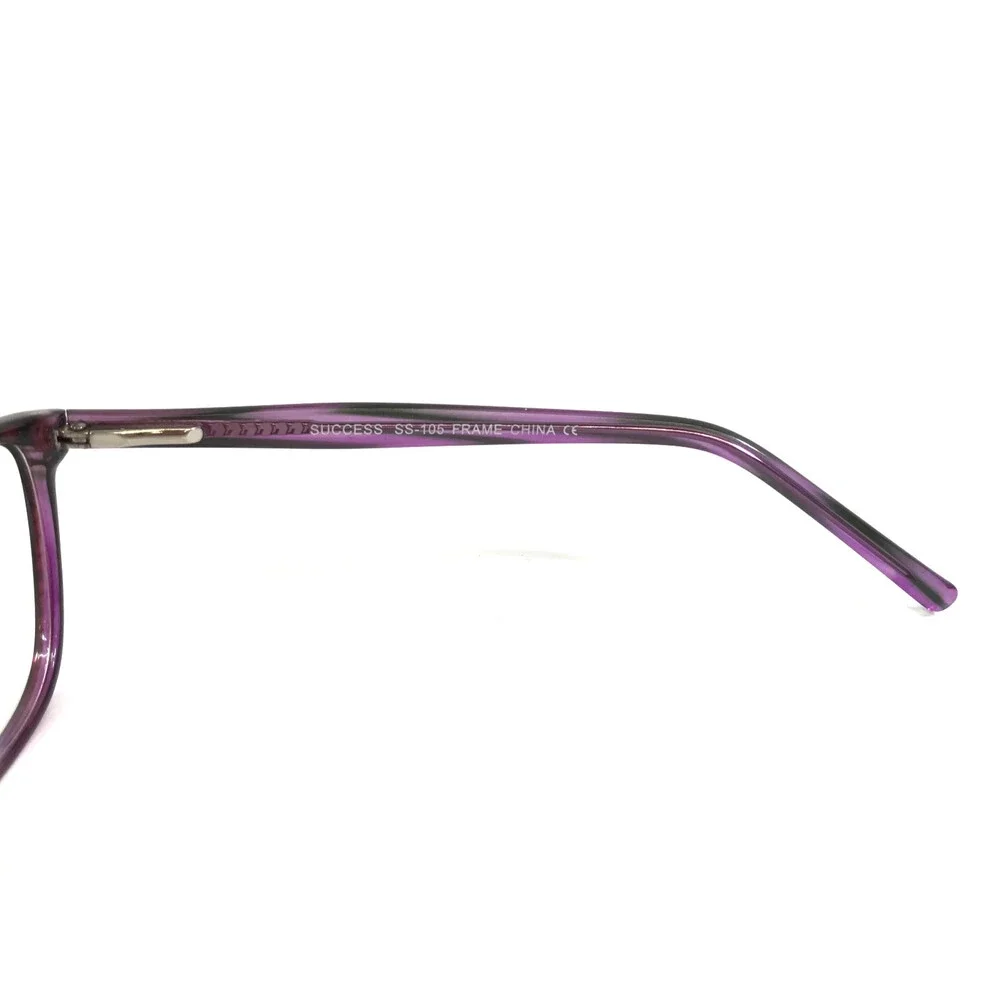Success Eyeglasses Frames SS-105 PURPLE/MIST Brown Cat Eye Full Rim 54-15-140